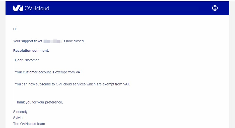 成功开通OVH 免税账户-dope-谷姐靓号网